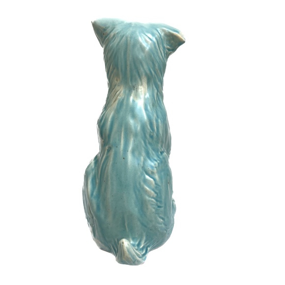 SYLVAC ?? Scottish Terrier Dog Figurine ENGLAND Blue Glaze 6" Tall England Vtg - Picture 6 of 7